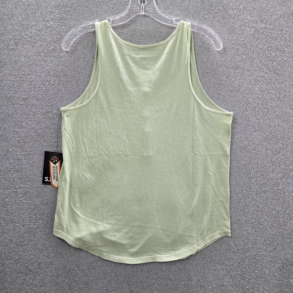 5.11 Tactical Women Tank Top M Green Activewear Button Chelsea Scoop Neck NWT